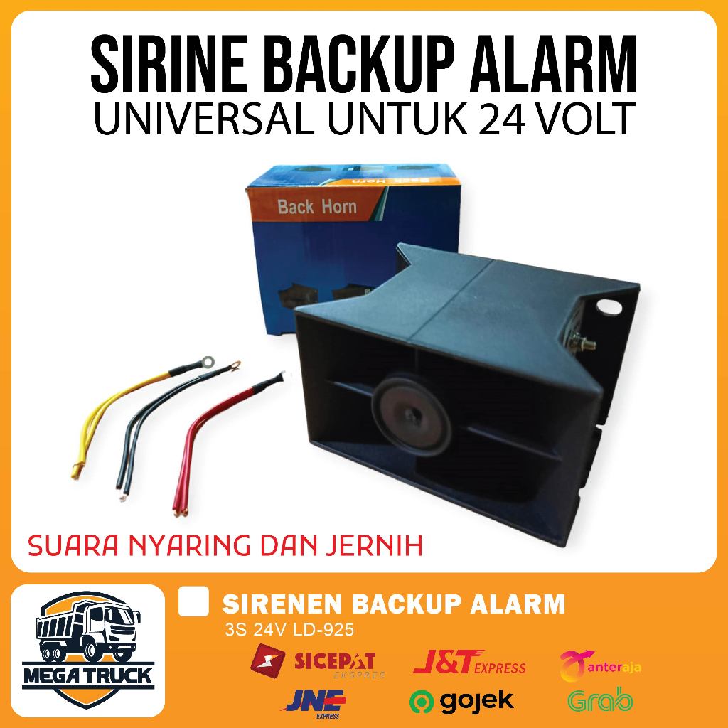 SIRINE MUNDUR ALARM MOBIL TRUK UNIVERSAL 24 VOLT