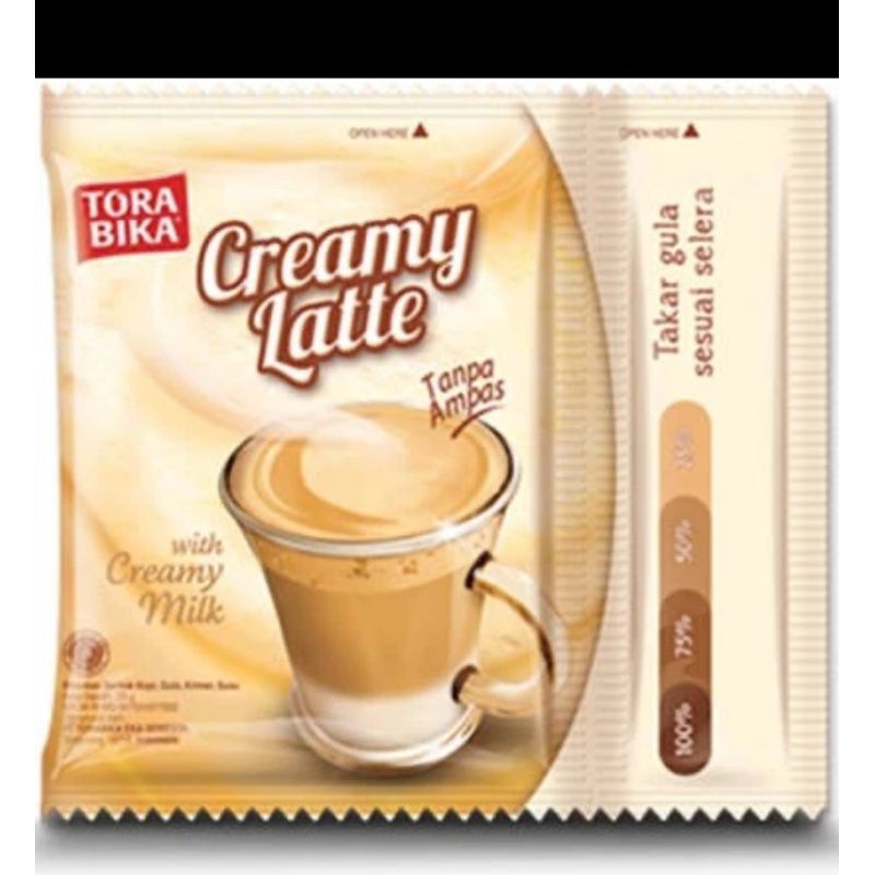 

Torabika creamy latte, 10 saset.