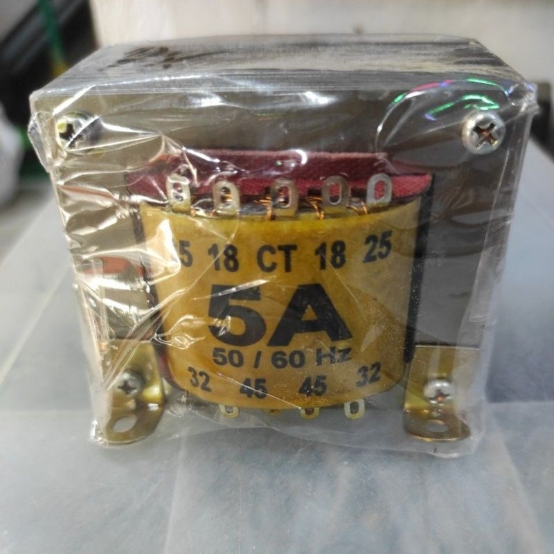 Trafo 5A 5 Ampere CT 45v 32v 25v 18v kecil Tembaga