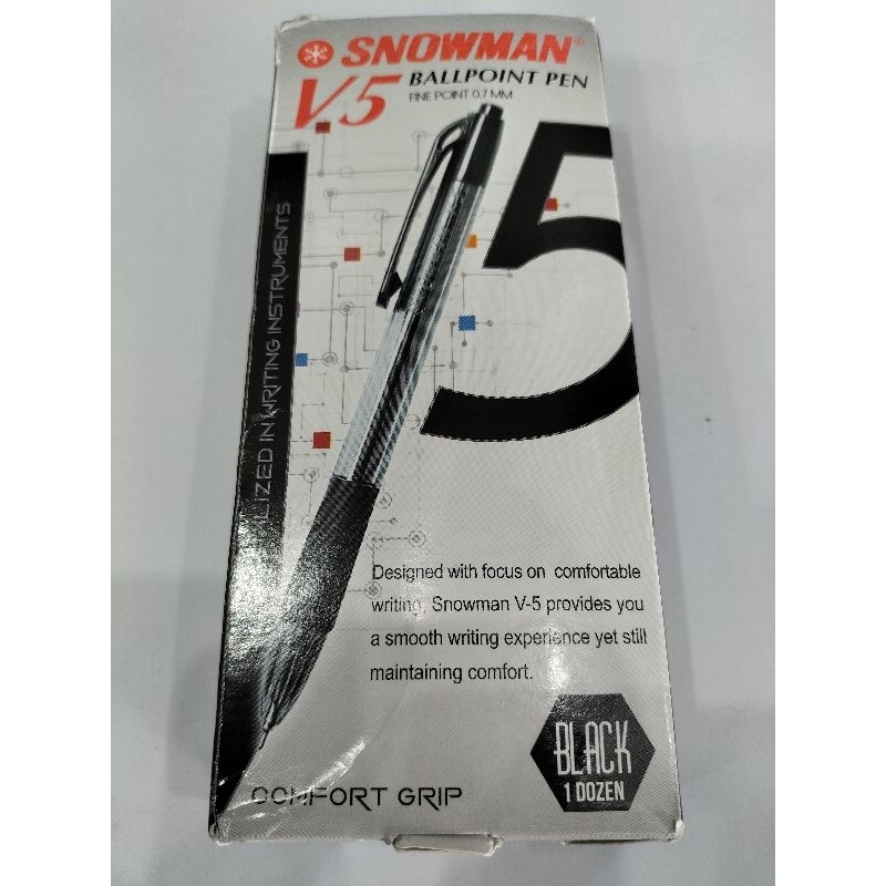 

PEN SNOWMAN V5( warna hitam) harga per pcs
