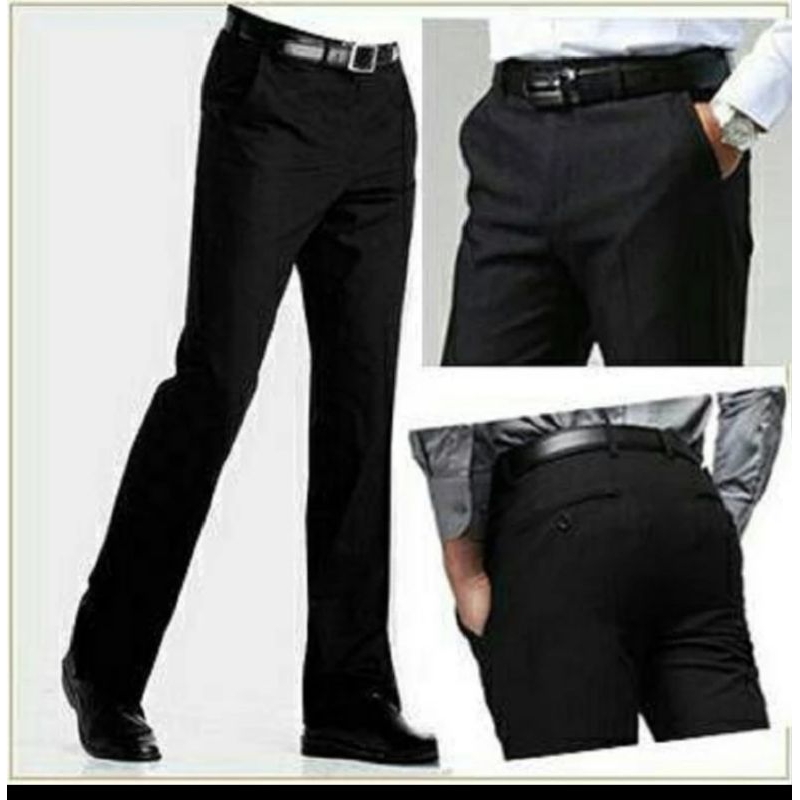 CELANA DASAR HITAM SLIM FIT EXECUTIVE PRIA