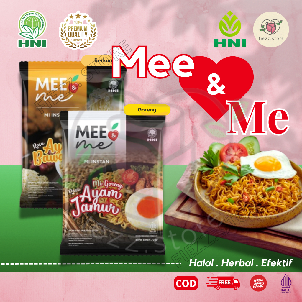 

MEE & ME AYAM JAMUR HNI GORENG MIE SEHAT dan MEE N ME AYAM BAWANG REBUS