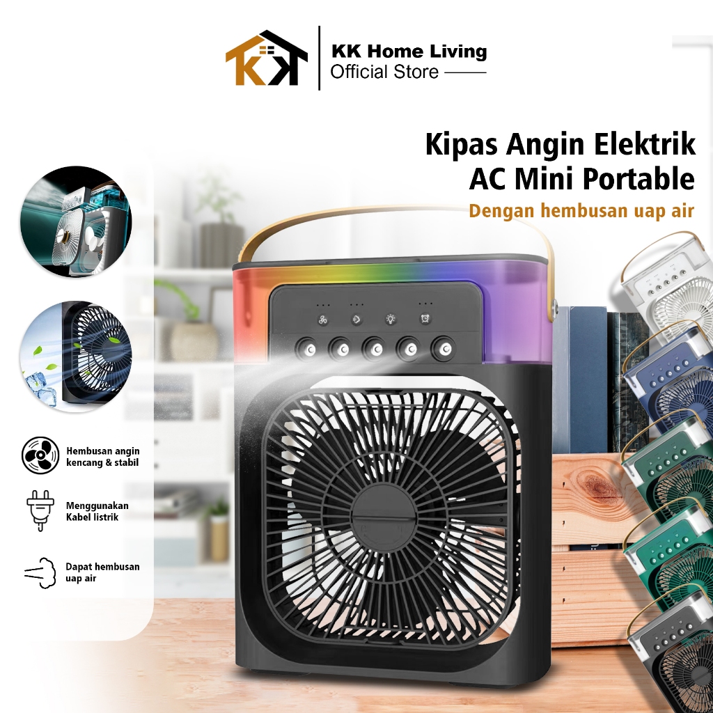 NEW (KK) Kipas AC Portable Air Cooler Portable / Kipas Angin Portable Dingin 600ML / Kipas Angin