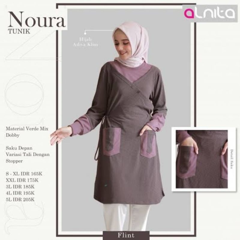 NOURA TUNIK ALNITA DEWASA | TUNIK KAOS