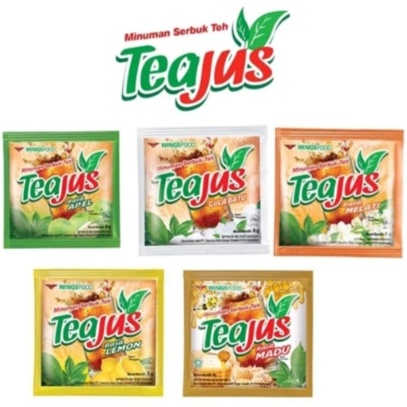 

TEA JUS ALL VARIAN RASA 1 RENCENG ISI 10