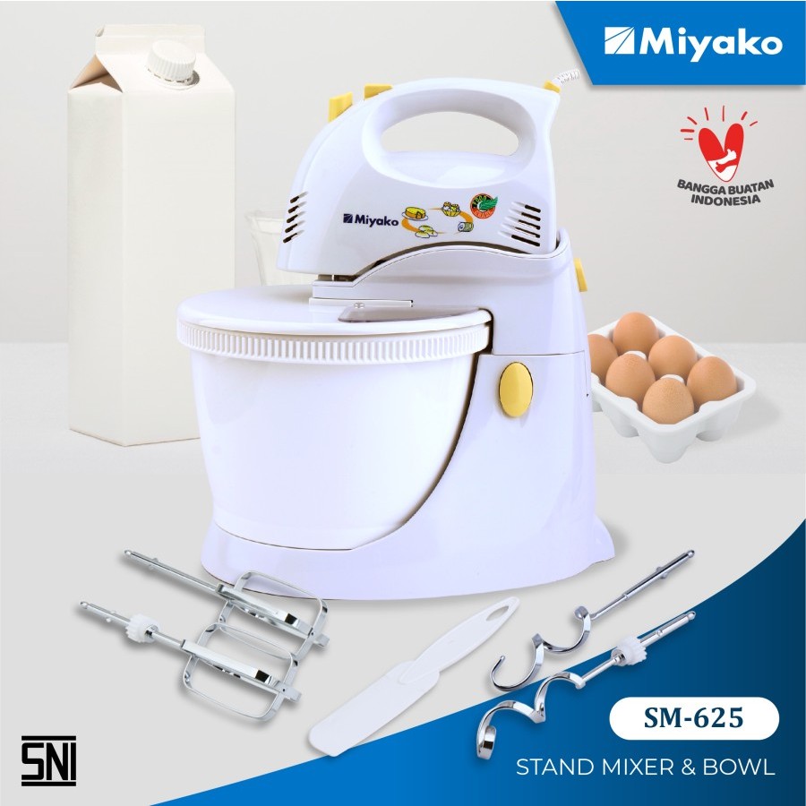 Mixer Berdiri Miyako Cucina Stand Mixer Miyako SM625 Mixer Miyako SM-625 / Mixer Stand Bowl Miyako