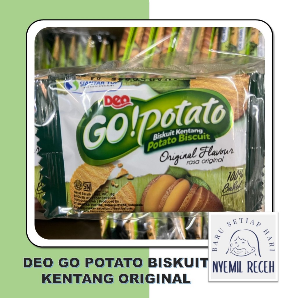 

Deo Go Potato Biskuit Kentang Original Isi 20pcs x 8gr