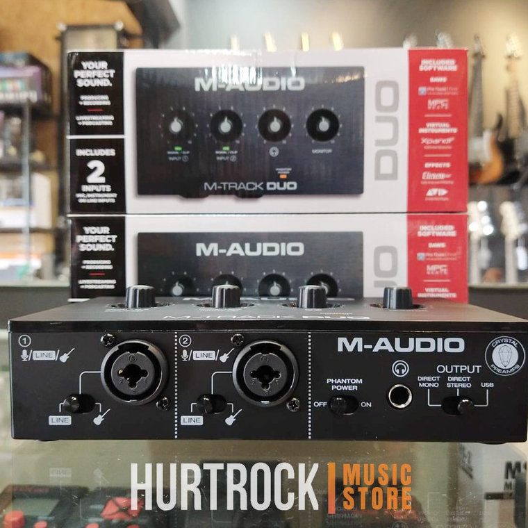 M-Audio M-Track Duo Soundcard Recording 2 Channel