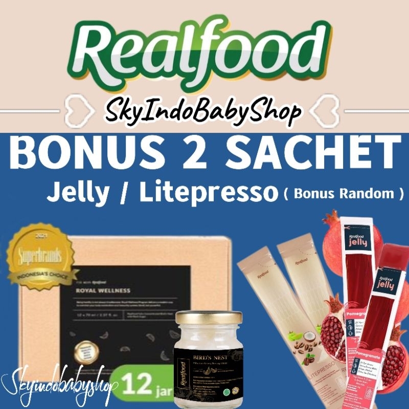 

Realfood Royal Wellness 12 Jar Bonus 2 Sachet ( Minuman Sarang Burung Walet ) Bpom Halal