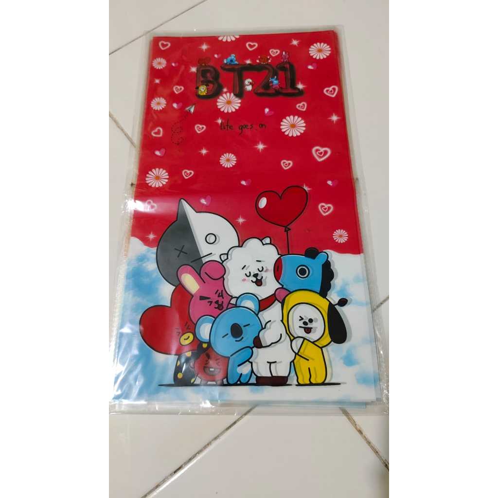 Plastik Snack Ulang Tahun (ultah) Plastik Karakter Plastik OPP BTS BT21 Isi 10 pcs Party Bag Ultah