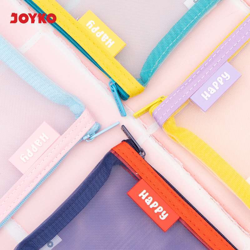 

Joyko Pencil Case Mesh Portable / Kotak Tempat Pensil Alat Tulis Joyko Rapi PC-5018