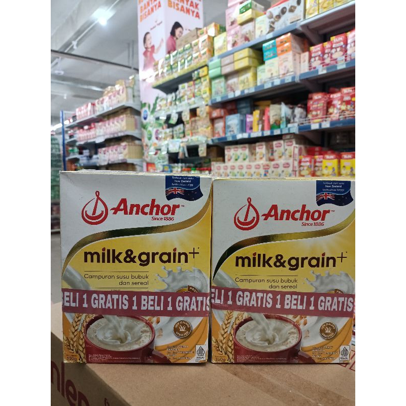 

BELI 1 GRATIS 1 ANCHOR MILK GRAIN SUSU CEREAL 350GR