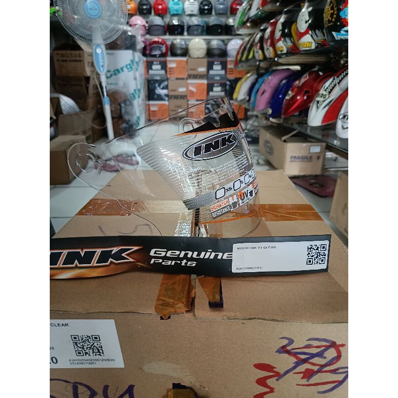 KACA HELM INK T1 PUTIH ORIGINAL ANTI GORES