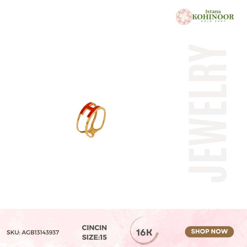 KOHINOOR CINCIN EMAS YELLOW GOLD 16K RING GOLD