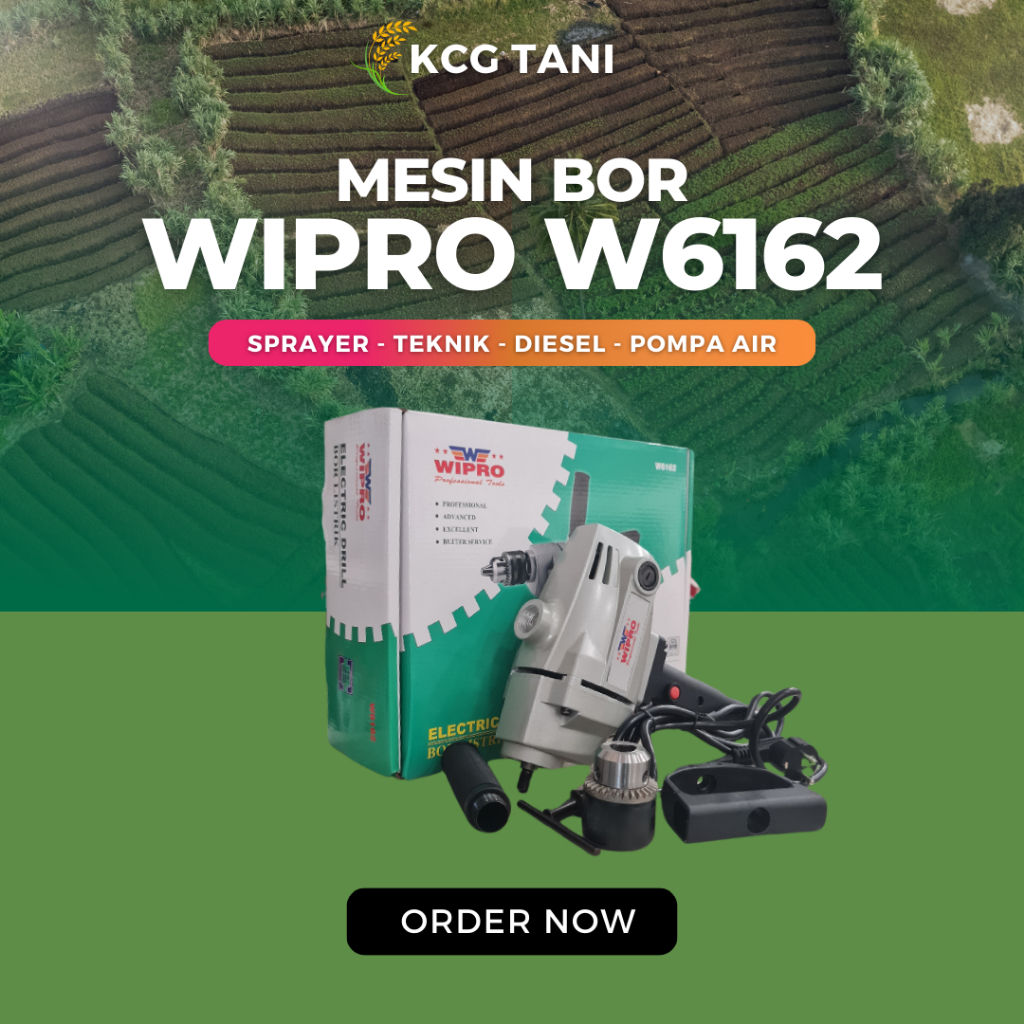 MESIN BOR WIPRO W6162/MESIN BOR LISTRIK WIPRO W6162/BOR LISTRIK WIPRO W6162/ELECTRIC DRILL KCG TANI