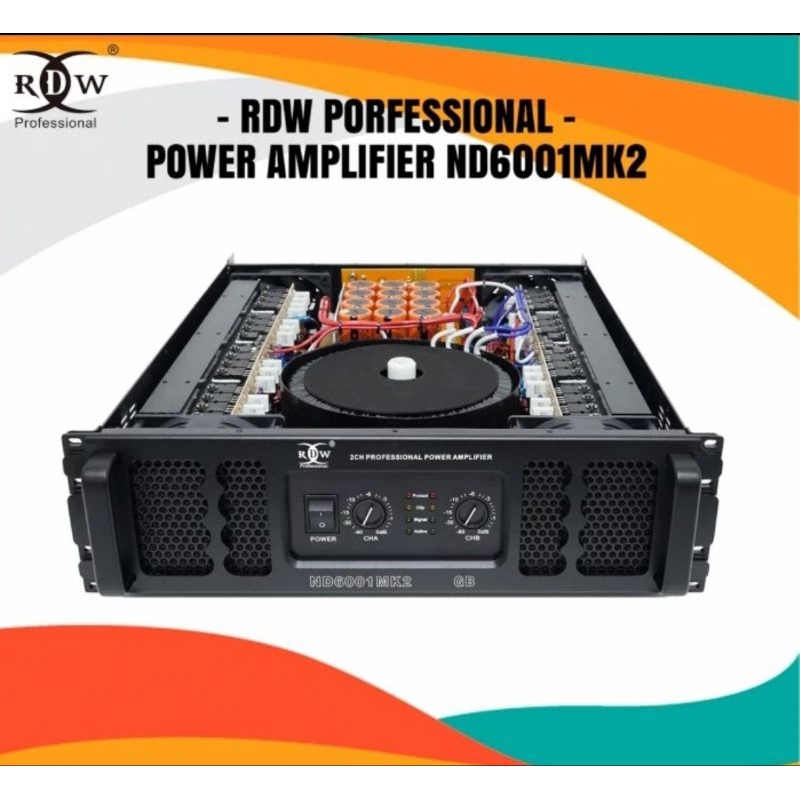 RDW ND6001MK2 power class GB 2x1500watt Original