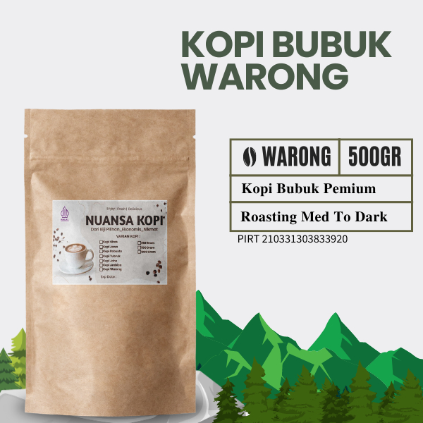 

Bubuk Kopi Warong Isi 1 Kg Rasa Mantap