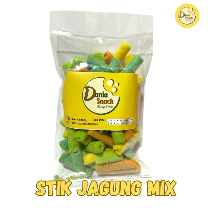 

SNACK/CEMILAN STIK JAGUNG MIX (MANIS)