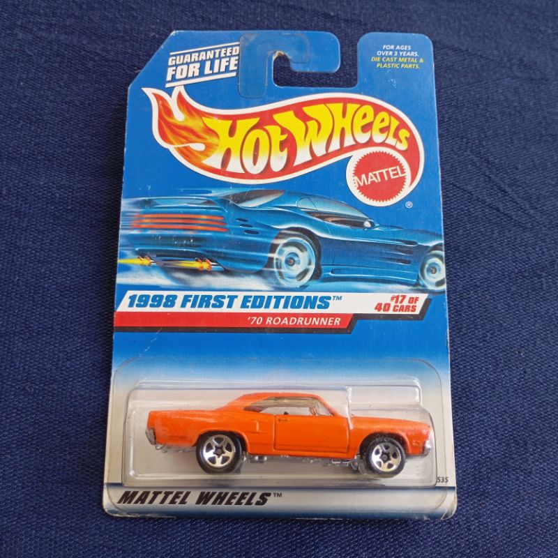 Diecast Hot Wheels HW 1998 First Editions 70 Roadrunner Orange