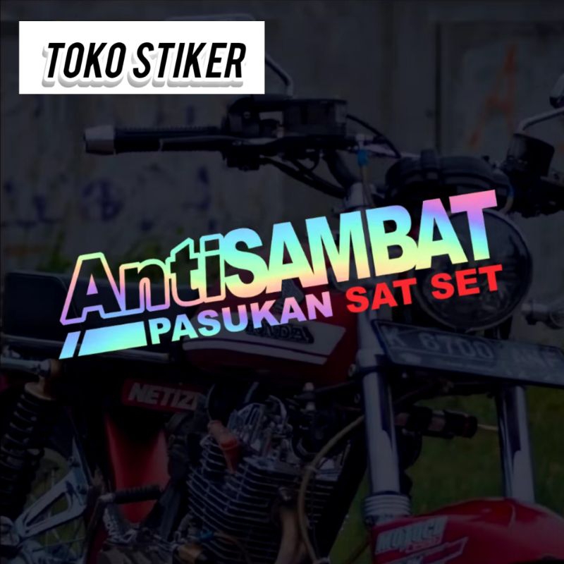 

Stiker cutting anti sambat 12 cm