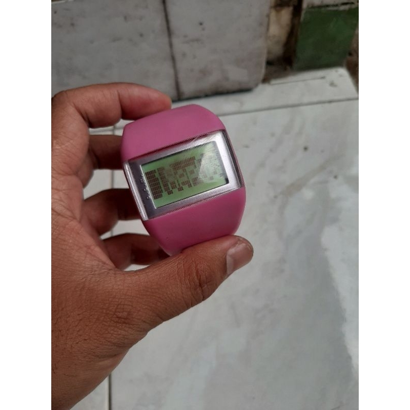 jam tangan odm pink second bekas