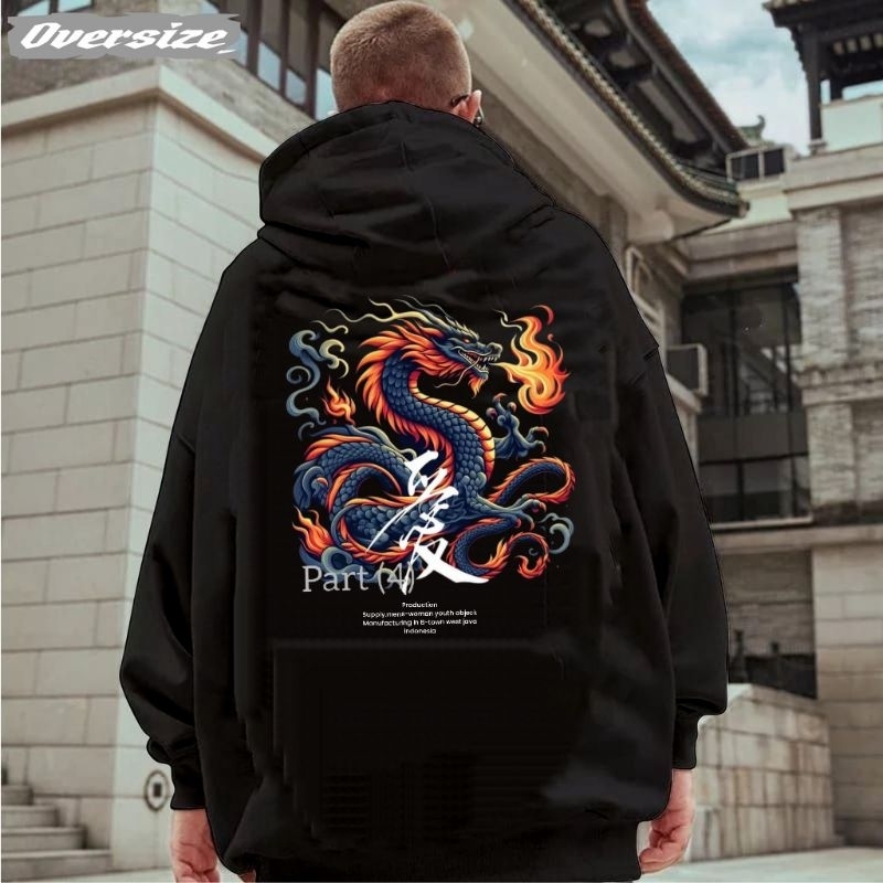 sweater hoodie kenzio part 04 design terbaru naga ready jumbo