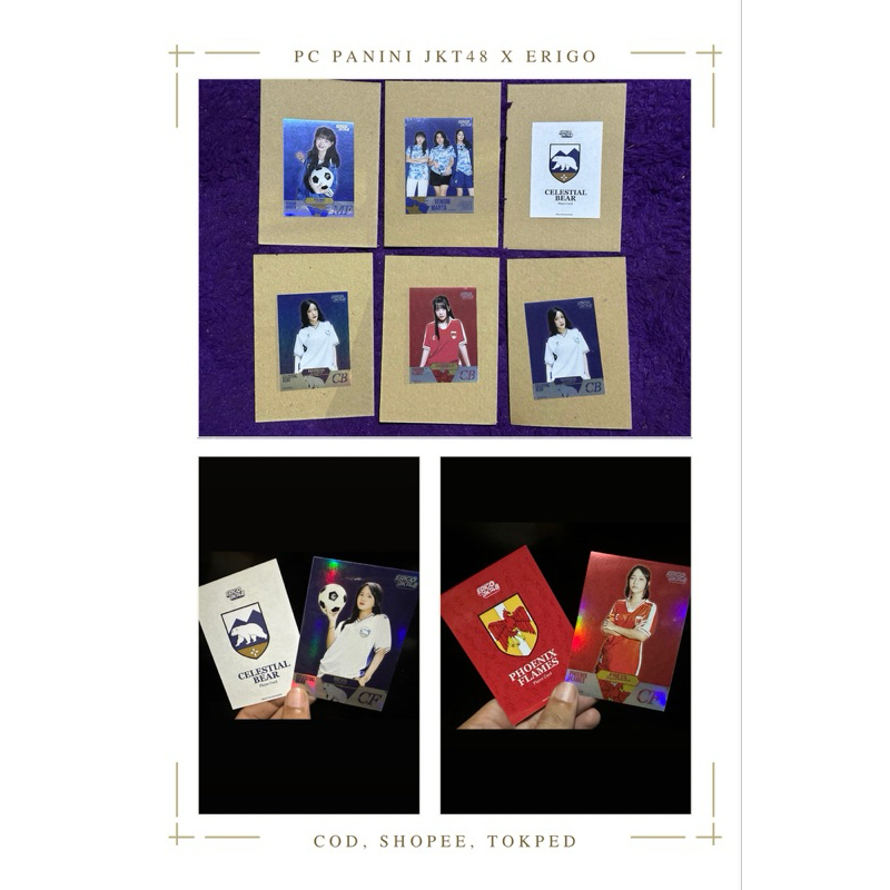 LIMITED EDITION OFFICIAL Panini Photo Card (PC) Erigo X JKT48 Jersey 2024