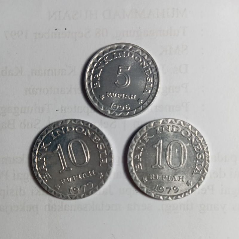 paket 3 koin nominal 25 rupiah