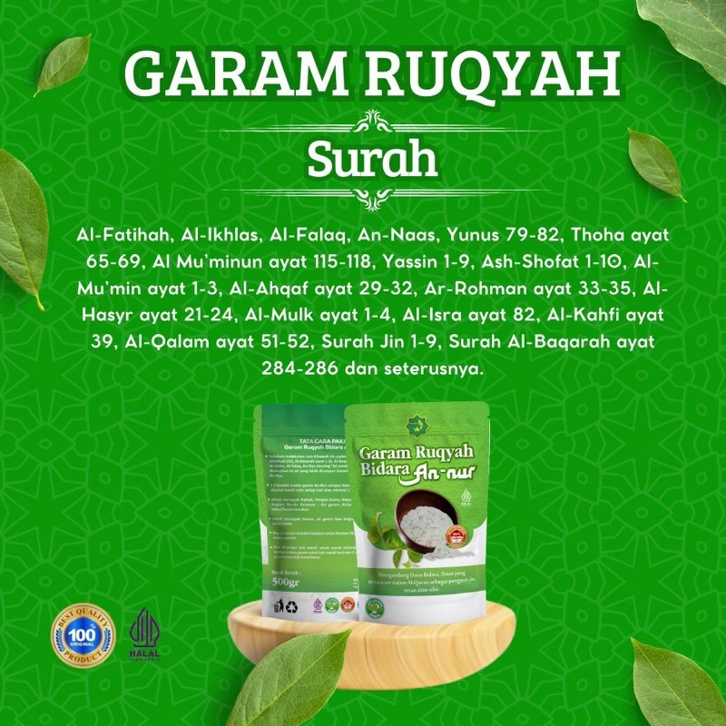 

PROMO!!! Garam Ruqyah Pembuka Rizki Pelancar Usaha AN NUR Varian 300gr