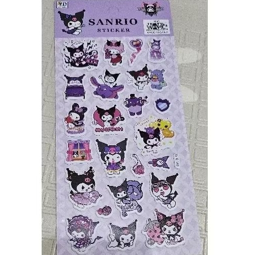 

STICKER BENTUK KUROMI 1 PACK ISI 20AN STIKER BUKU STIKER BOTOL KUROMI
