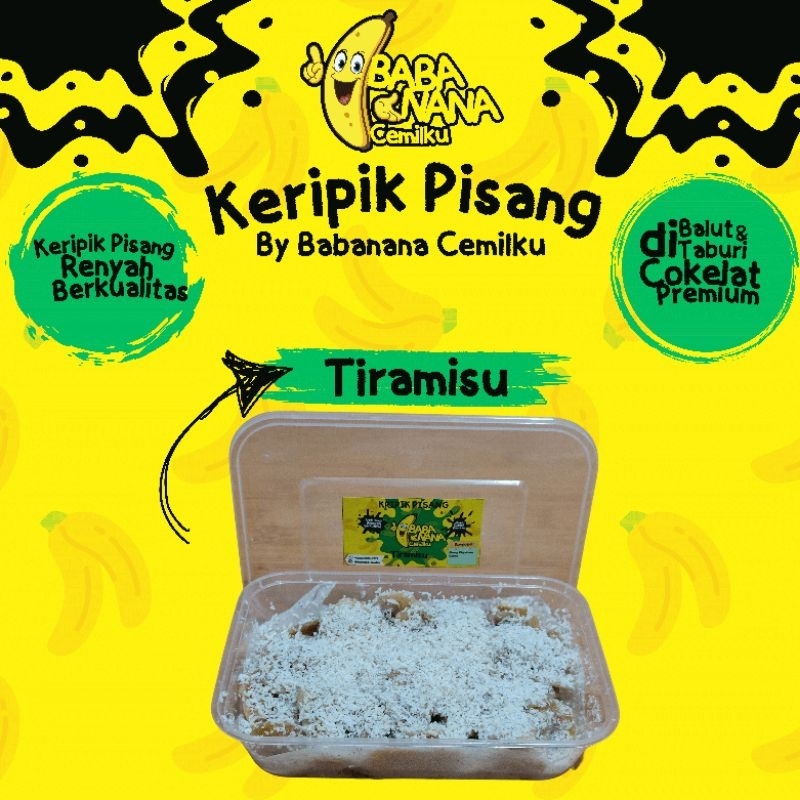 

Keripik Pisang Lumer Rasa Tiramisu