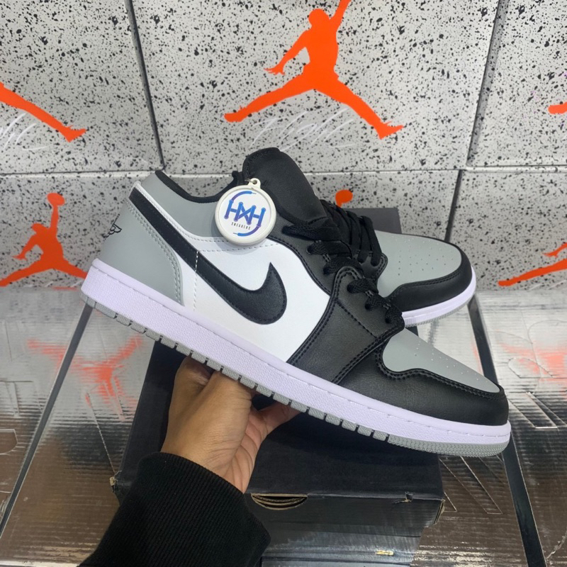 Sepatu Pria Jordan 1 Low Grey Toe - 13818
