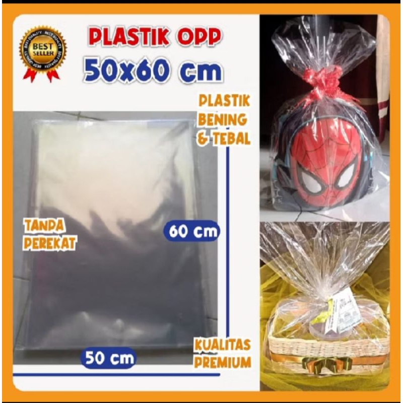 

5 Pcs Plastik buket jumbo goodie bag opp premium tebal bungkus buket