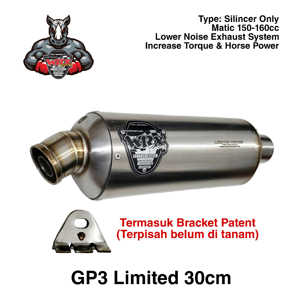 Knalpot WRX GP3 Limited K125 Vario125 New