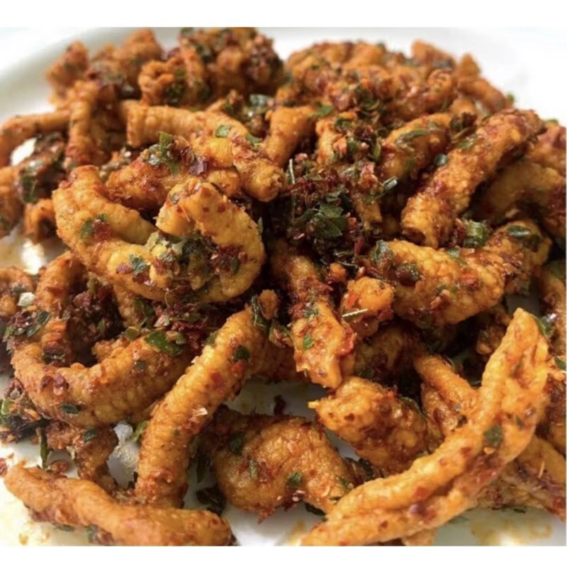 

100 gr keripik usus pedas gurih daun jeruk