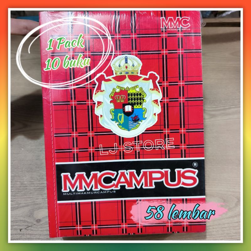

MM Campus 58 Buku Tulis Quatro MM Campus 58 Merah Original