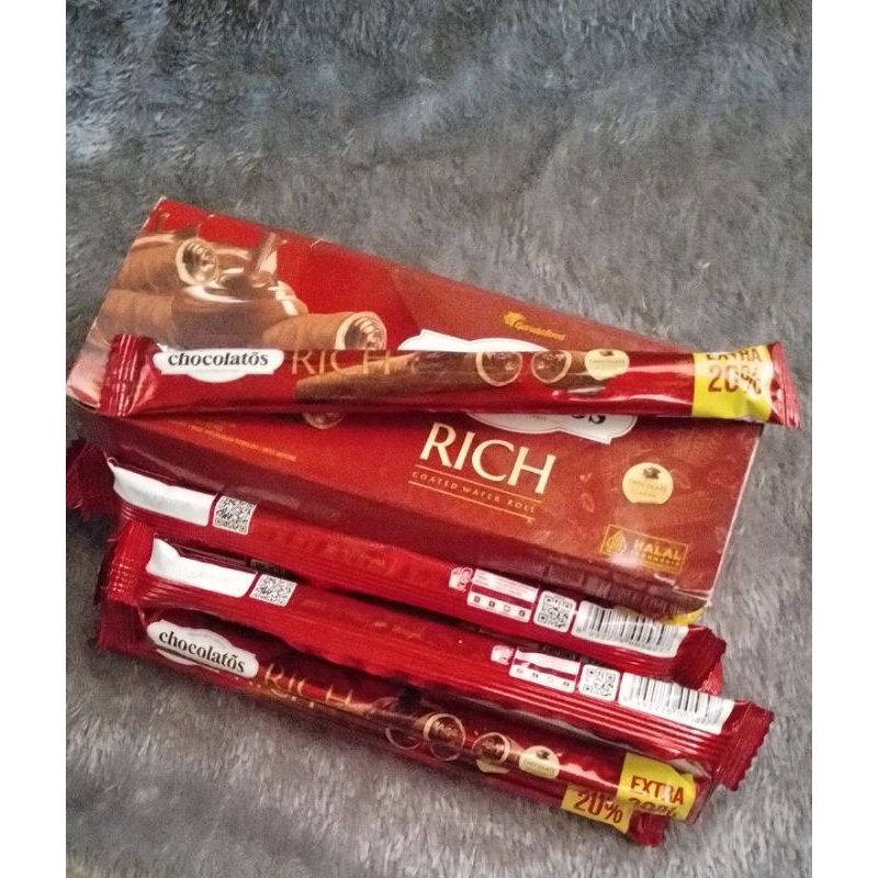 

Snack Coklat CHocolatos Rich Harga Eceran 1 pcs