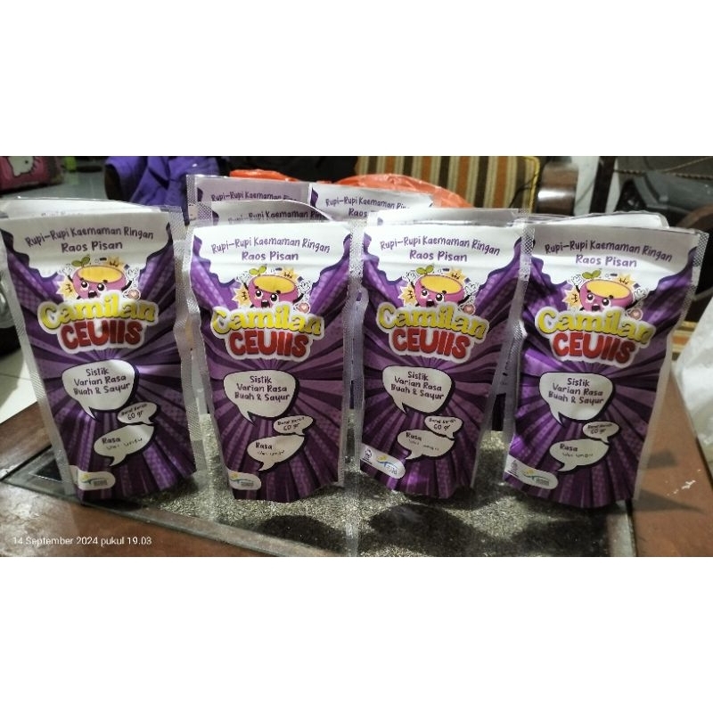 

Camilan Ceuiis | SiStick Varian Rasa Buah dan Sayur | Cemilan Sehat | Stick Ubi, Buah Naga, Wortel, Bayam |