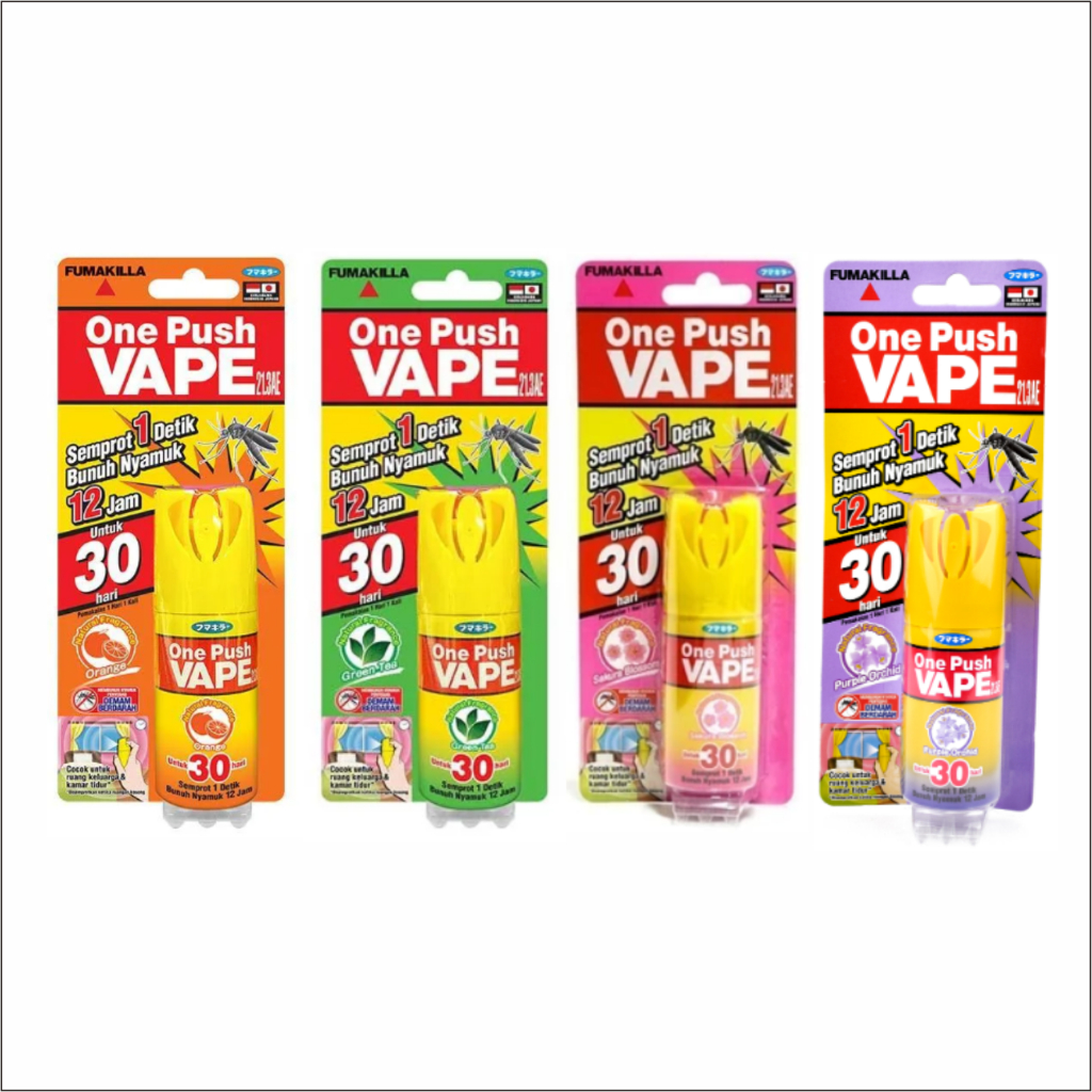 One Push Vape Pembasmi Nyamuk 30 Hari 60 Hari 90 Hari