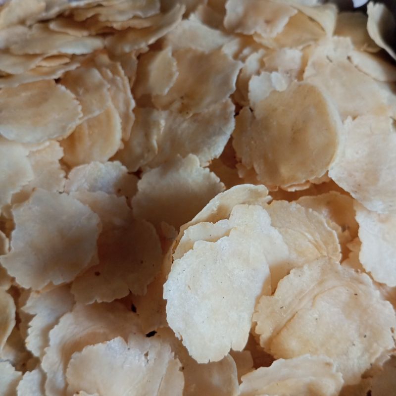 

Emping Melinjo Mentah rasa gurih & renyah tinggal digoreng