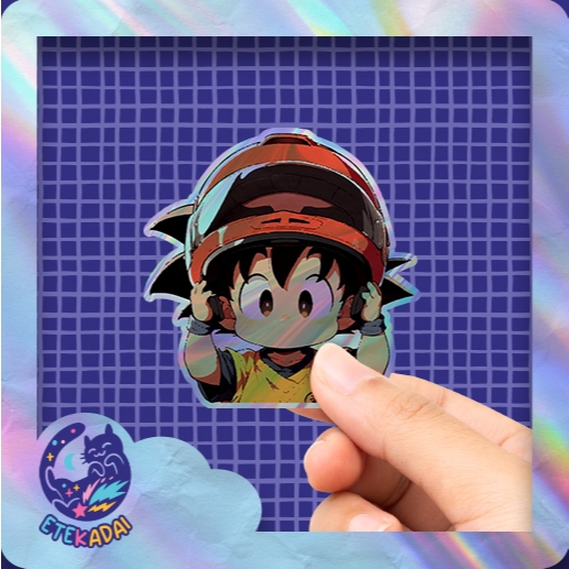 

Stiker Hologram Anime Dragon Ball Goku Helm