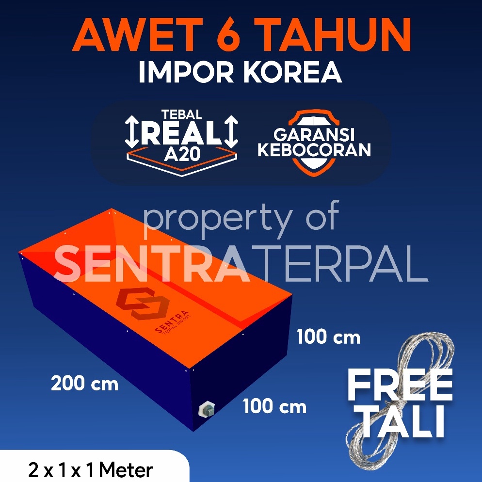 Laris Lagi Kolam Terpal 2x1x1  1x2x1  2x1x1  1x2x1 Tebal A2  A15  A12  A8  A5  A3 Kolam Terpal Kotak