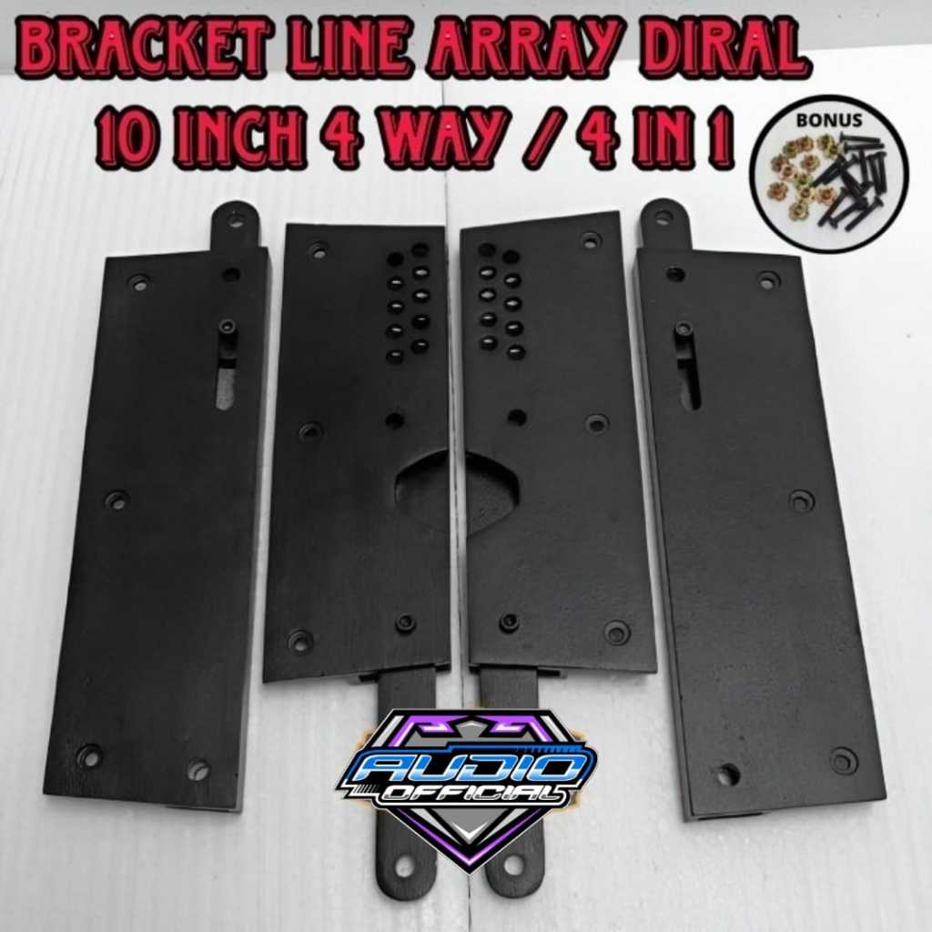 Bracket Gantung LINE ARRAY 4in1 Ukuran Box Speaker 10'' 4 WAY / Breket 10 inch 4x1 Berkualitas
