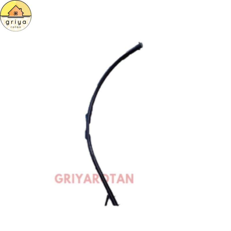 Tiang Besi Panjang Ayunan Gantung Rotan Sintetis