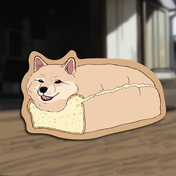 

Sticker Anjing Vinyl Tumbler - Dog Loaf