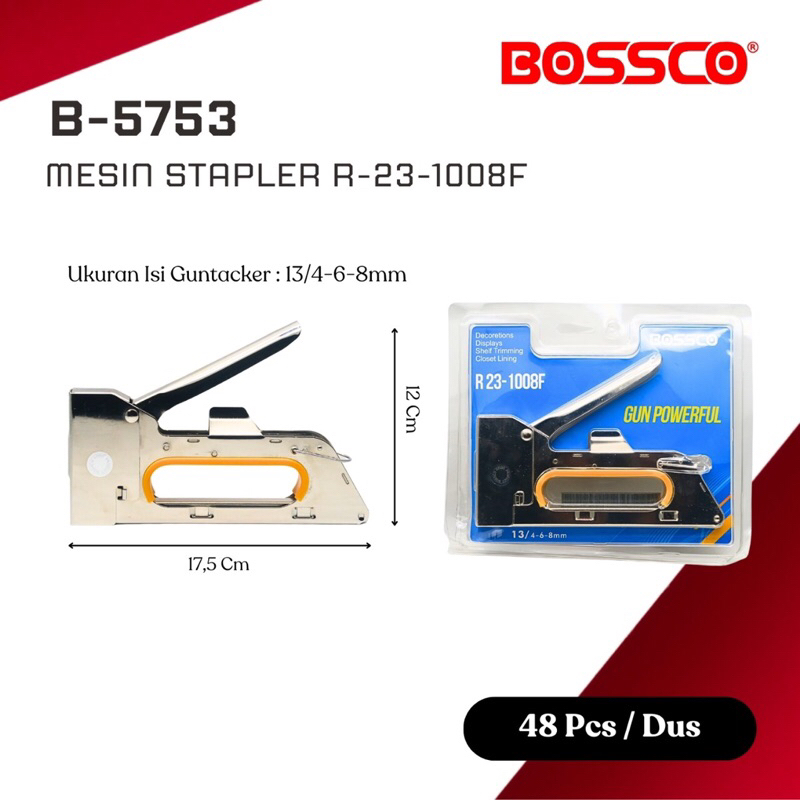 

BOSSCO Guntacker R23 // Stapler gun // staples jok // Staples tembak