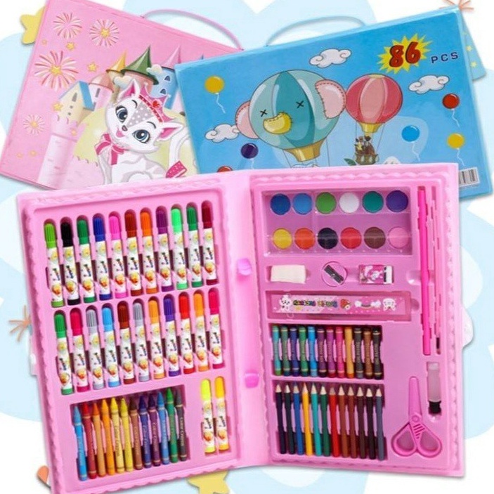 

Promo Terbatas Crayon Set 68pcs Krayon Mewarnai Anak 68pcs
