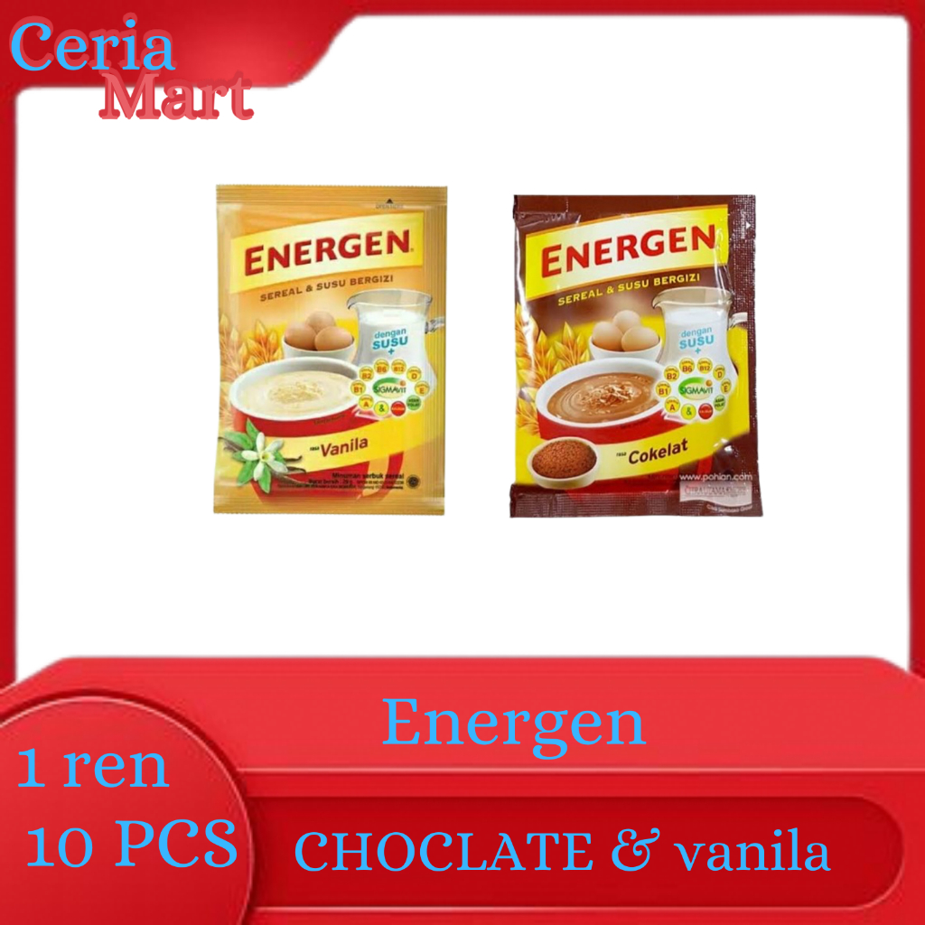 

ENERGEN SUSU SEREAL ALL VARIANT 1 RENCENG ISI 10 PCS