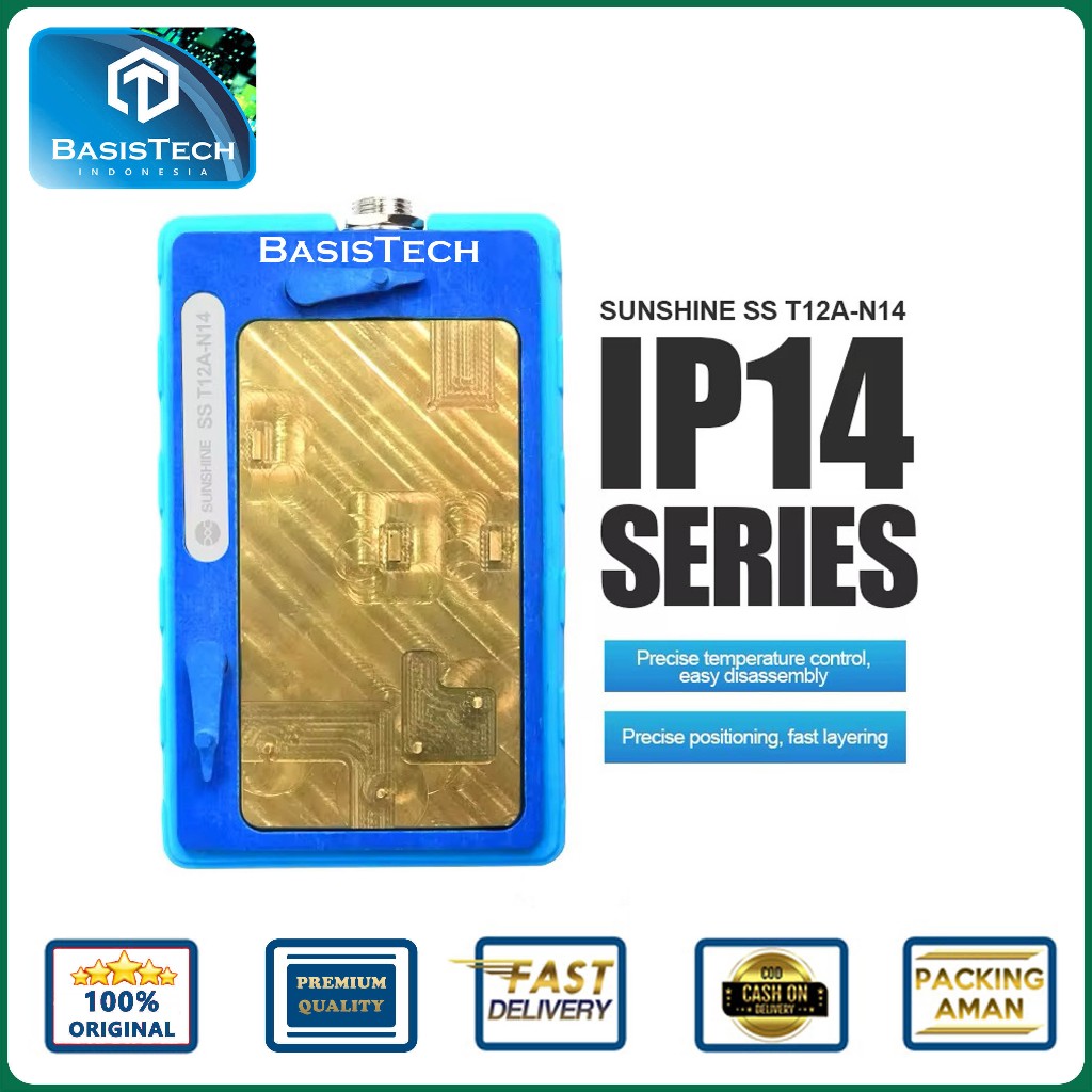 PLAT PEMANAS MESIN MOTHERBOARD FOR IPHONE 14 PLUS PRO MAX  - HEATING PLATE SUNSHINE SS-T12A-N14