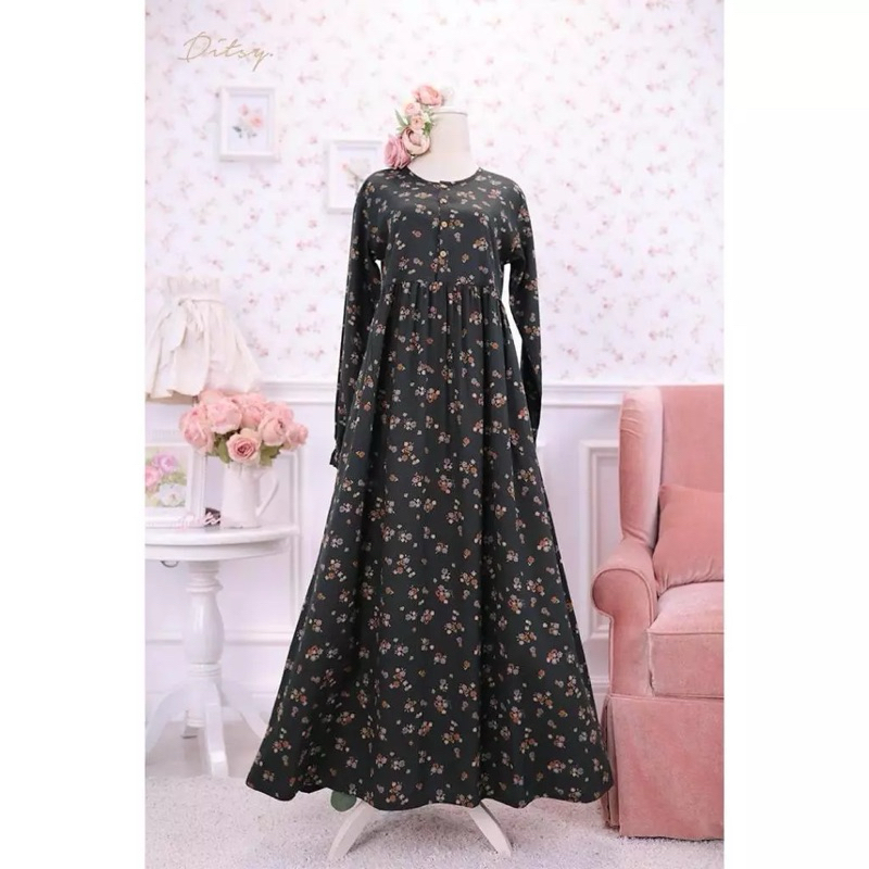 ANURI SABLE BLACK NIGHTGOWN SIZE M